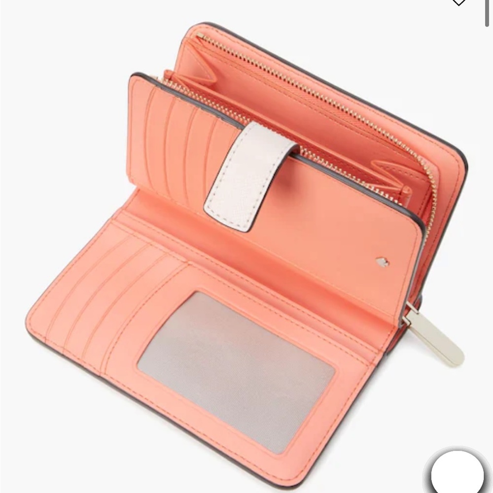 Last One! NWT Kate Spade Grapefruit Tini Embellished Compact Wallet - Picture 3 of 7